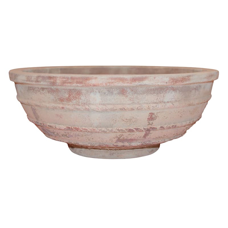Antique Terracotta Bowl Planter, 8" | At Home
