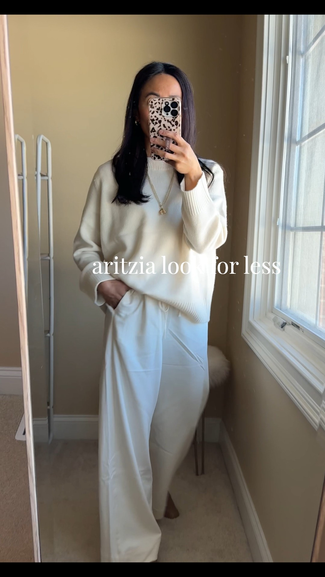 $35 alternative to the aritzia lodge pants. 
These seem good for the price. True to size. Appreciate the length options. I am in short length at about 5’4. Pants to look or feel cheap to me. Also linking a couple other options to the aritzia pants at lower price points  
Cashmere sweater- i sized up
Flats are beautiful investment shoes. True to size. 
Initial necklace. 
Base layer favorite all cotton t-shirt- true to size  


#LTKWorkwear #LTKOver40 #LTKFindsUnder50