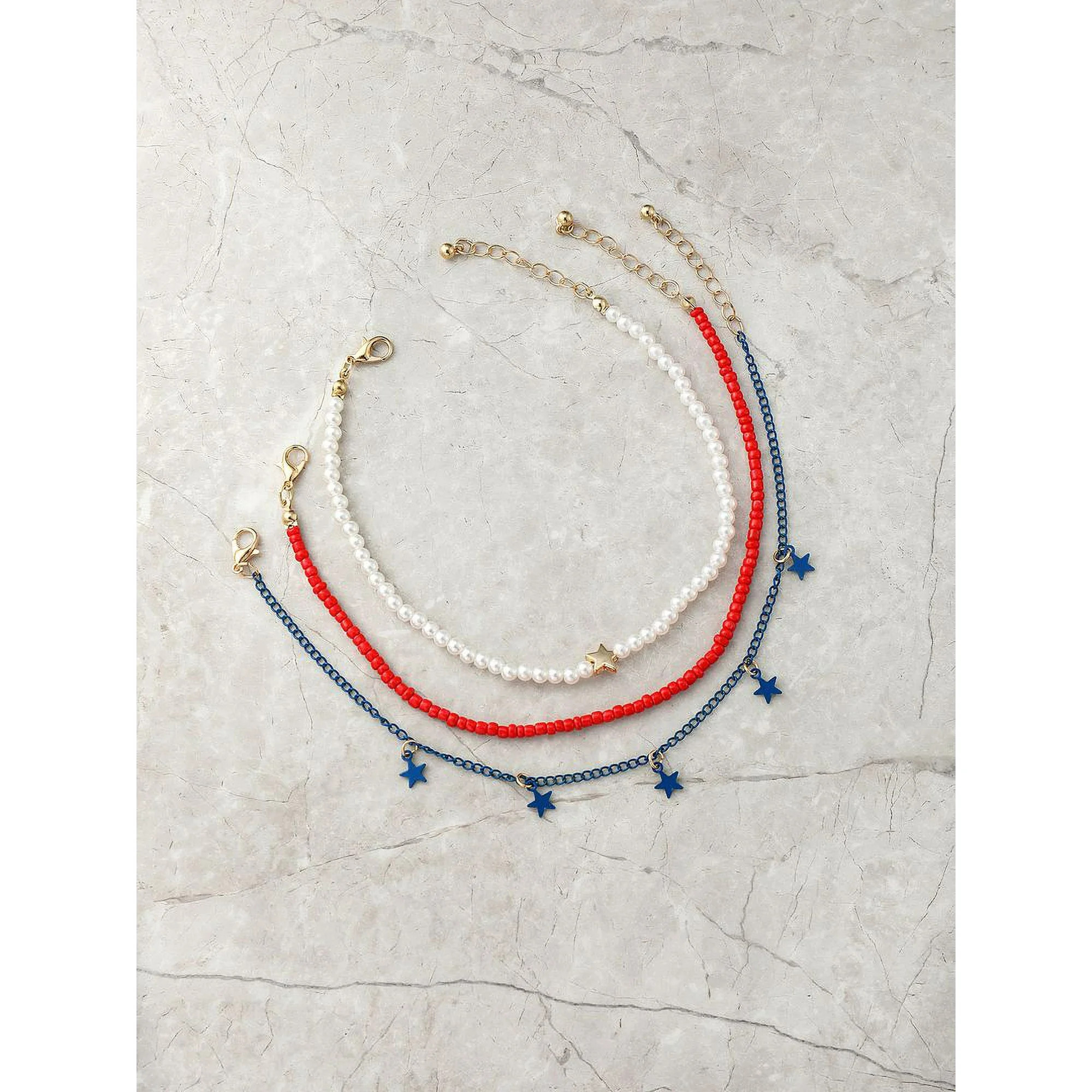 Way to Celebrate Americana Anklet Trio | Walmart (US)