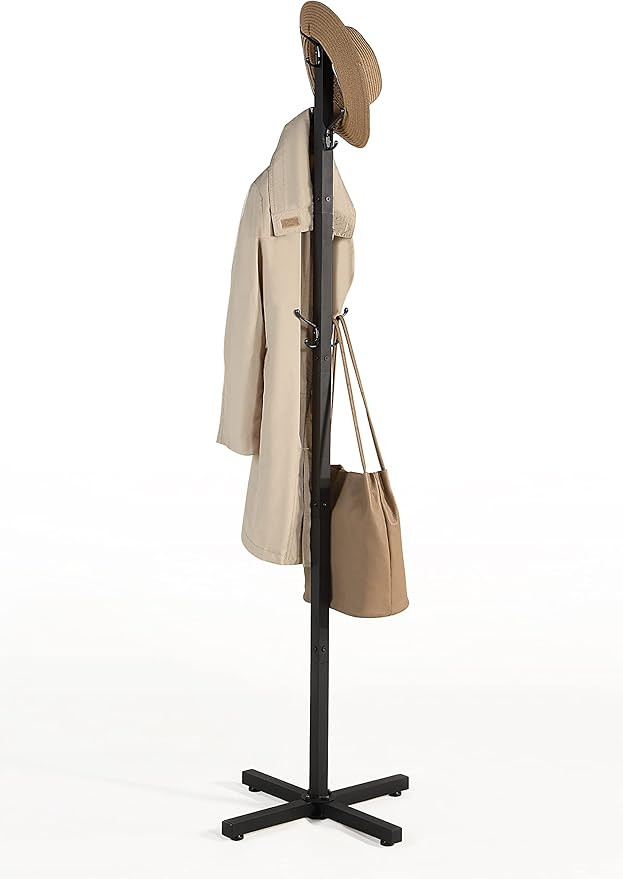 Amazon.com: SunnyPoint Classic Square Metal Tubing Coat Rack; 12 Hooks (BLK, Classic Square) : In... | Amazon (US)