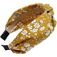 Liberty Of London Mustard Knotted Headband, Headbands For Women, Fashion Headpiece With Knot, Capel  | Etsy (US)