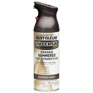 12 oz. All Surface Forged Hammered Burnished Amber Spray Paint and Primer in One | The Home Depot