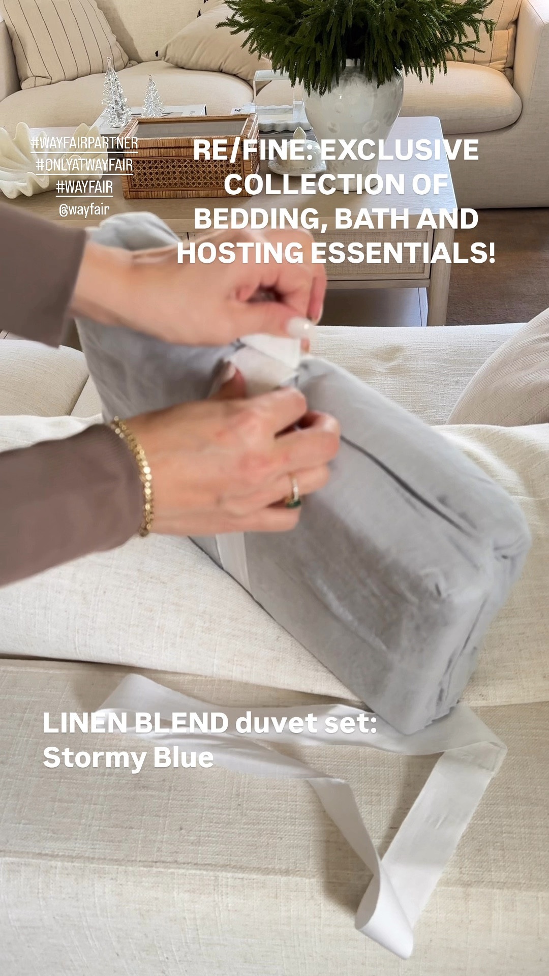 #WAYFAIRPARTNER  
I just found the most beautiful duvet cover set on WAYFAIR. SERIOUSLY, the prettiest BLUE! It is a blend of linen and cotton, so it does feel much softer to the touch. Highly recommend- as I do with every new bedding piece, to wash it before use. The RE/FINE collection is curated by hand with all of your bedding, bath and hosting essentials in mind!

@Wayfair #OnlyAtWayfair #Wayfair


#LTKHome #LTKGiftGuide #LTKWatchNow