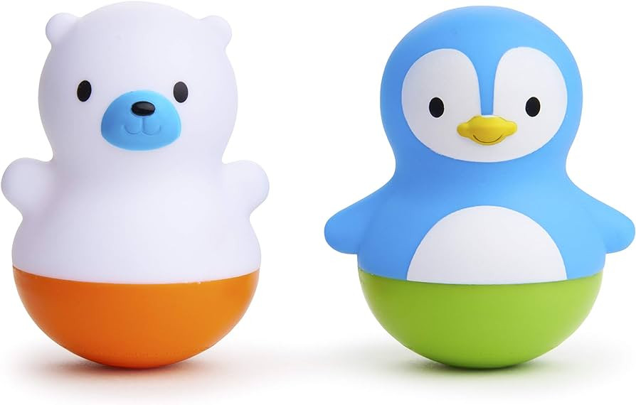Munchkin® Bath Bobbers Mold Free Baby and Toddler Bath Toy, 6+ Months, Polar Bear/Penguin | Amazon (US)