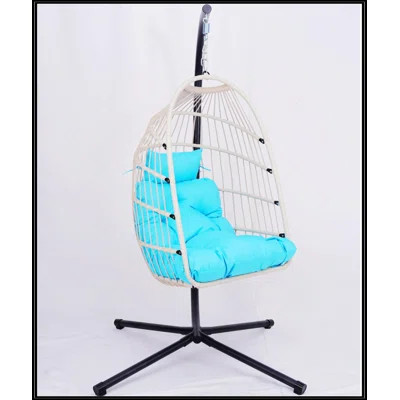 Outdoor Egg Hanging Chair With Stand | Wayfair North America