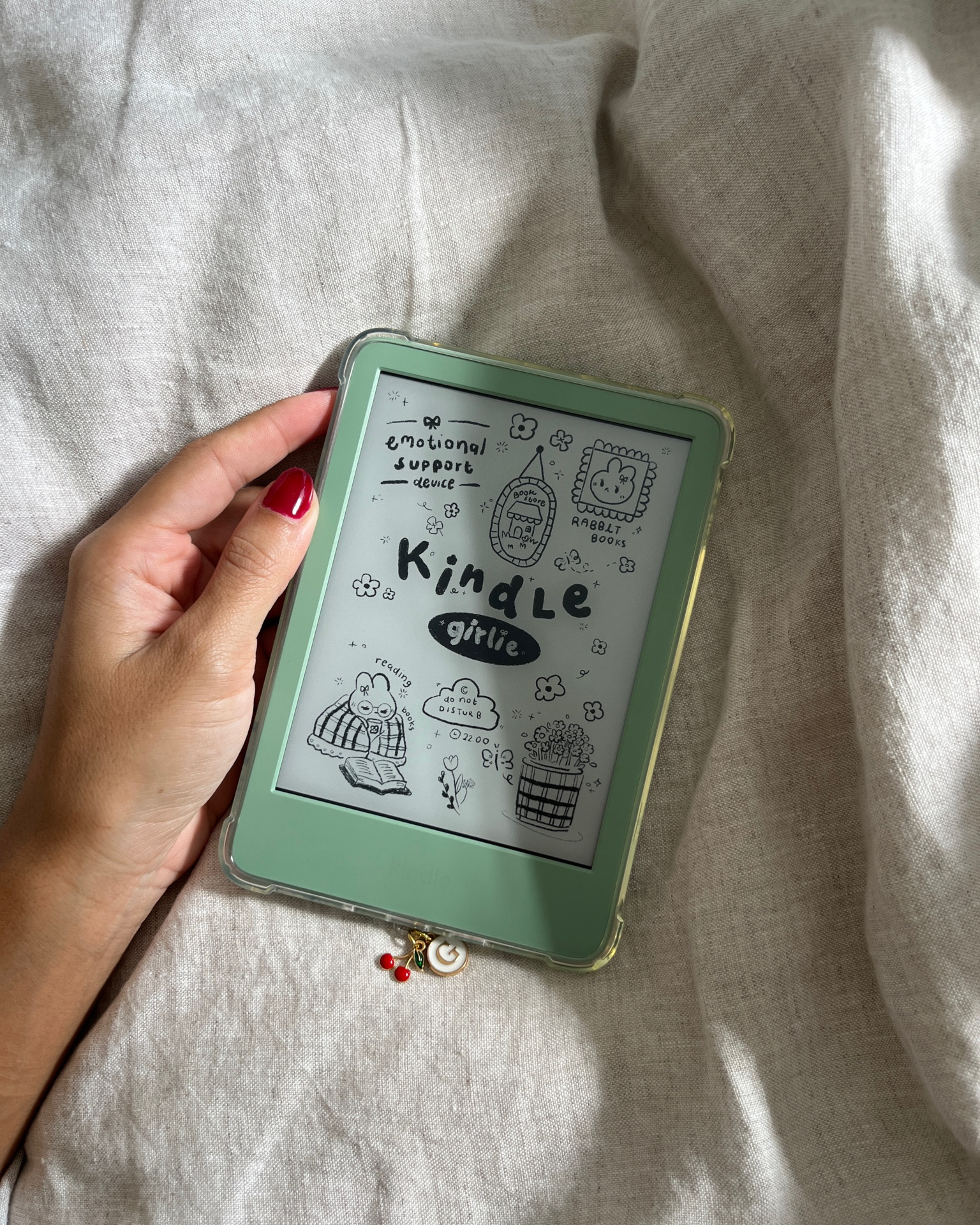 Kindle - kindle Lock Screen - kindle charm - phone charm - kindle case - reading essential - matcha kindle - kindle girlie

#LTKCyberWeek #LTKSaleAlert