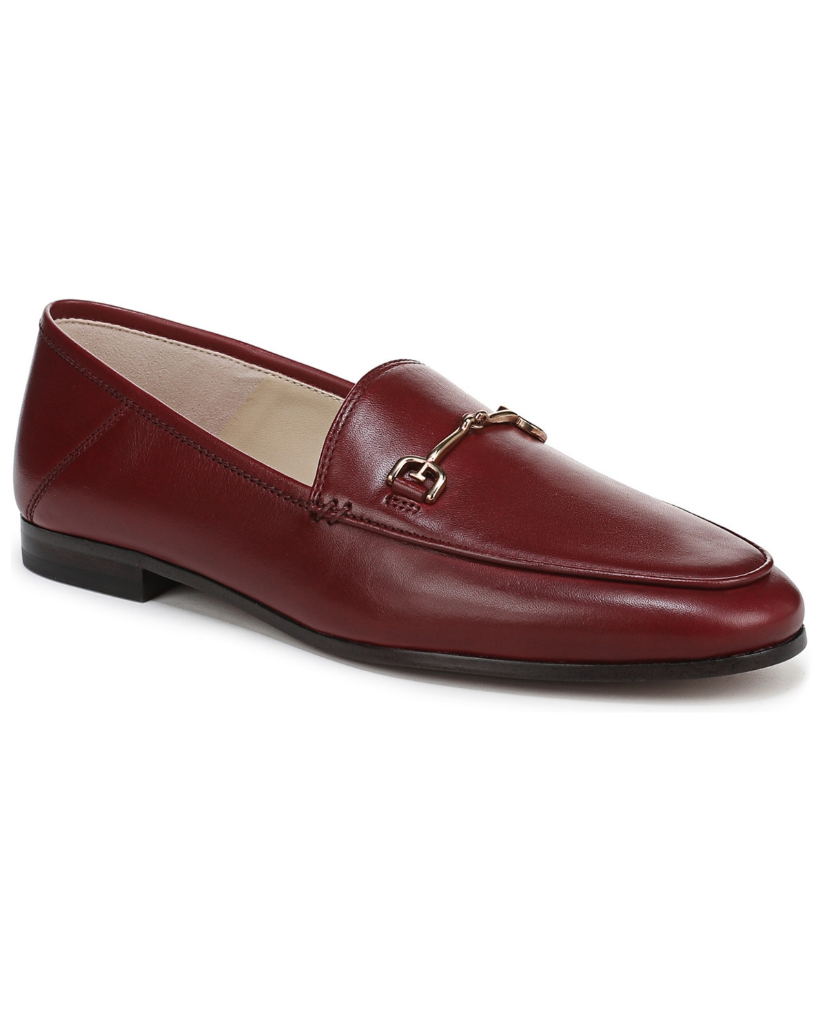 Sam Edelman Women's Loraine Tailored Loafers - French Merlot Leather | Macy's