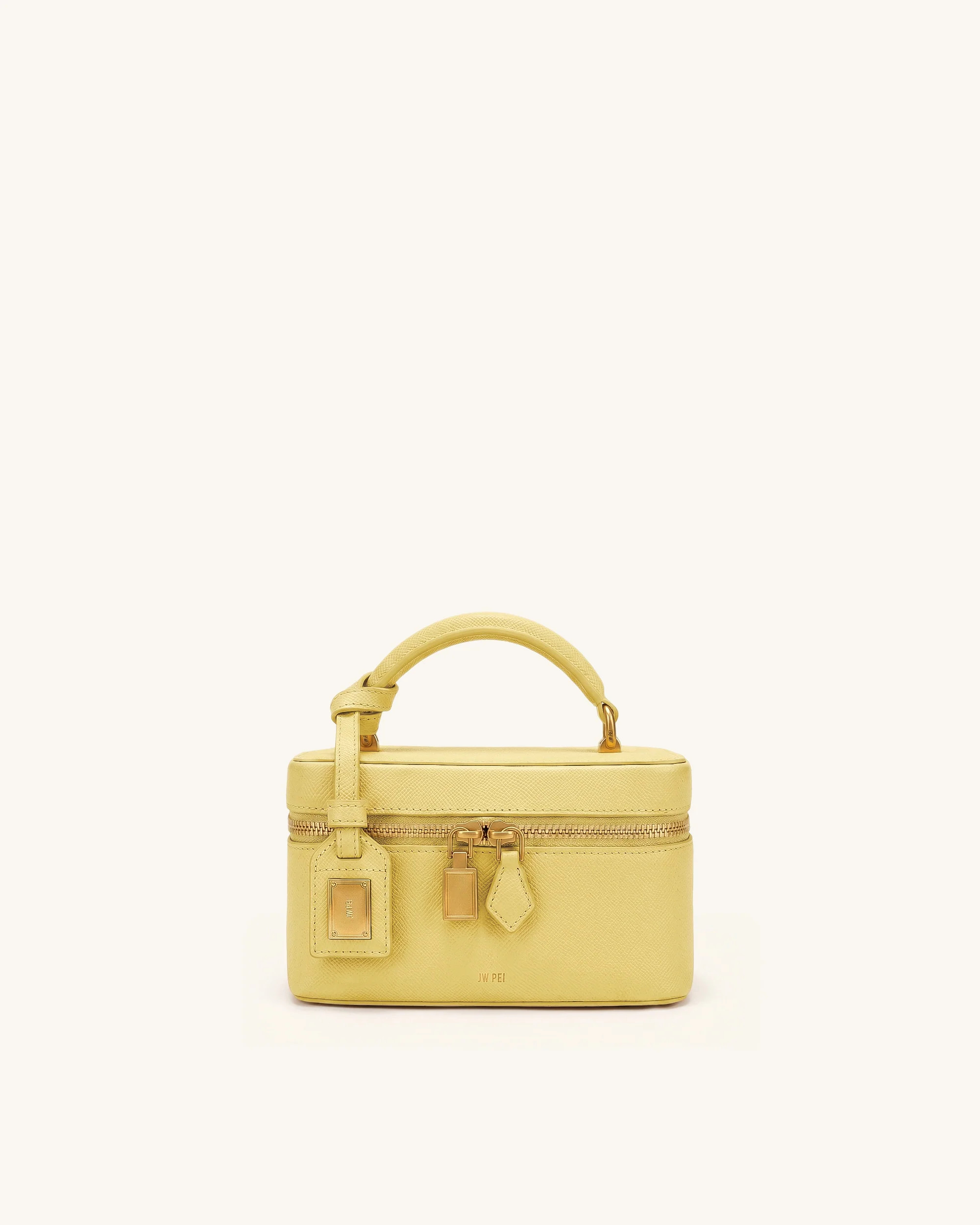 Cleo Box Shape Top Handle Bag - Yellow | JW PEI US