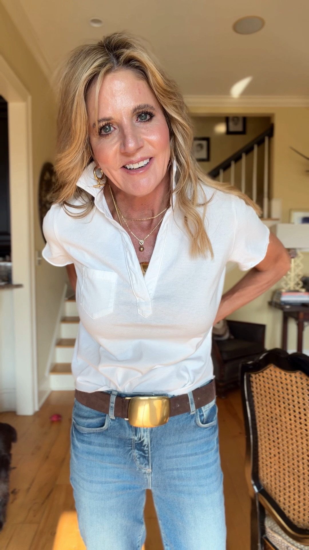 I’m in XS in the top. The quality is 👌👌👌 and I love the sleeves! 

@Frank & Eileen

#LTKootd #LTKOver40