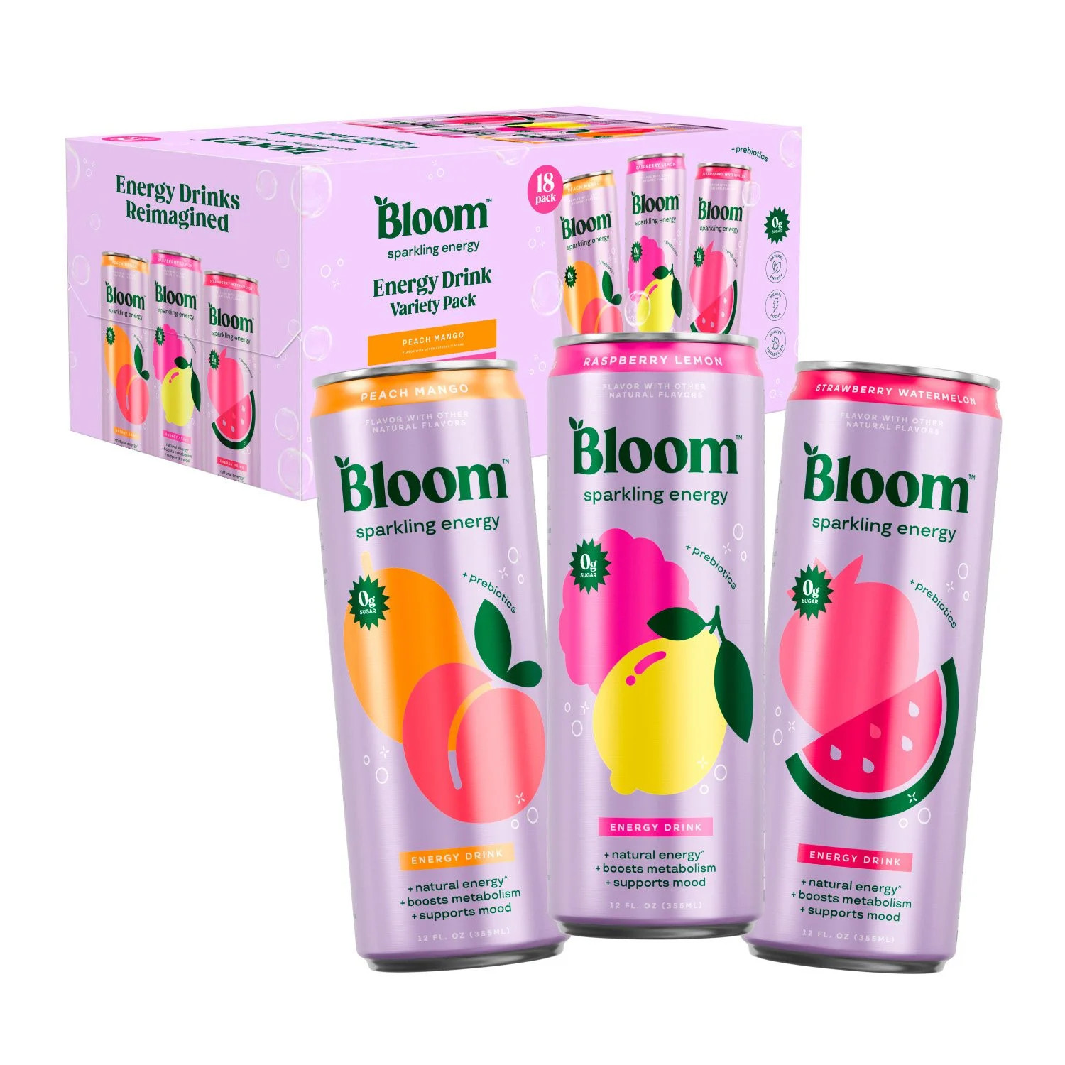 Bloom Sparkling Energy 12 fl. oz., 18 pk. | Sam's Club