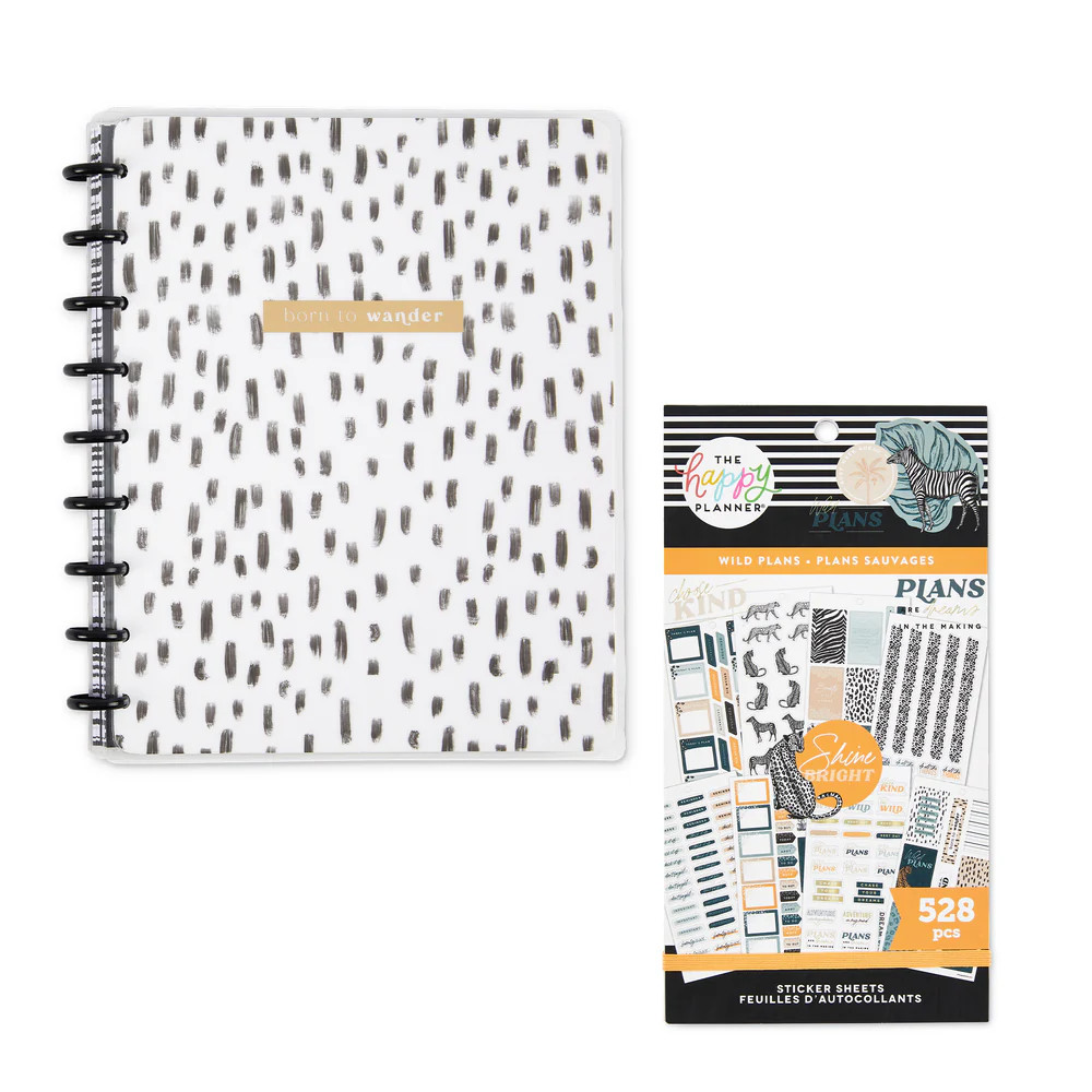 Wild Plans - Notebook + Sticker Bundle | Happy Planner