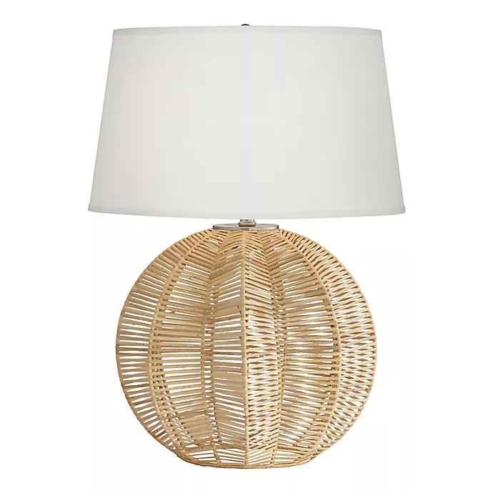 Pacific Coast Lighting® Boca Raton Rattan Table Lamp | Bed Bath & Beyond