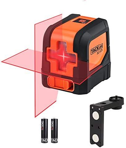 Tacklife SC-L01-50 Feet Laser Level Self-Leveling Horizontal and Vertical Cross-Line Laser - Magn... | Amazon (US)