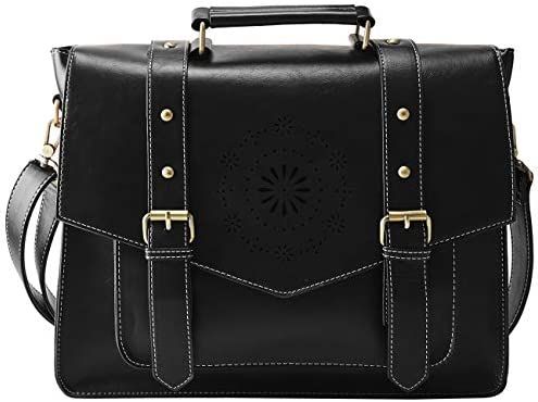 ECOSUSI Messenger Bag for Women Briefcase Messenger Laptop Bag PU Leather Satchel Work Bags Fits ... | Amazon (US)