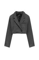Blazer cropped chevrons | PULL and BEAR FR