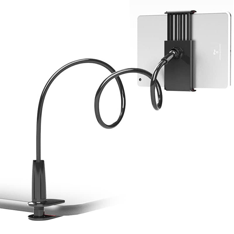 VENQI Gooseneck Tablet Holder,Tablet Stand for Bed Gooseneck Mount Flexible Arm 360 Clip,Flexible... | Amazon (UK)
