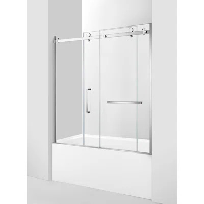 Kingston Brass 60-Inch Acrylic Rectangular 3-Wall Alcove Tub With Tub Door, Drain | Wayfair North America