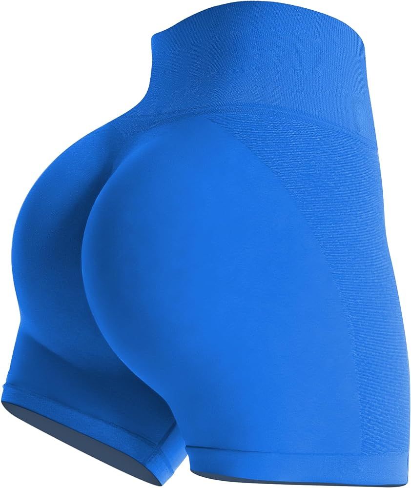 Gym Shorts Women, Seamless Yoga Workout Shorts, High-Waisted Scrunch Butt Booty Lifting Athletic ... | Amazon (US)