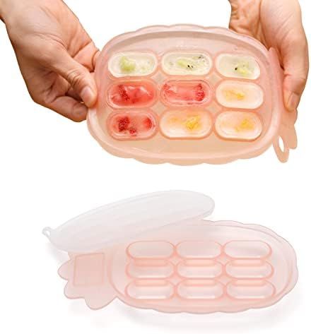 haakaa Silicone Nibble Tray -Breastmilk Teething Popsicle Mold - Baby Fresh Food Freezer Nibbler ... | Amazon (US)