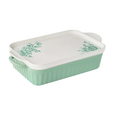 The Pioneer Woman Agatha Rectangular Baker with Platter Lid, 9" x 13" | Walmart (US)