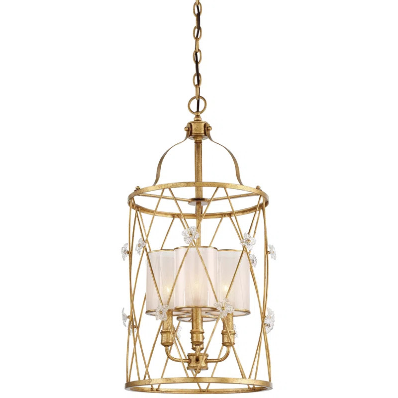 Victoria Park 4 - Light Dimmable Lantern Drum Chandelier | Wayfair North America