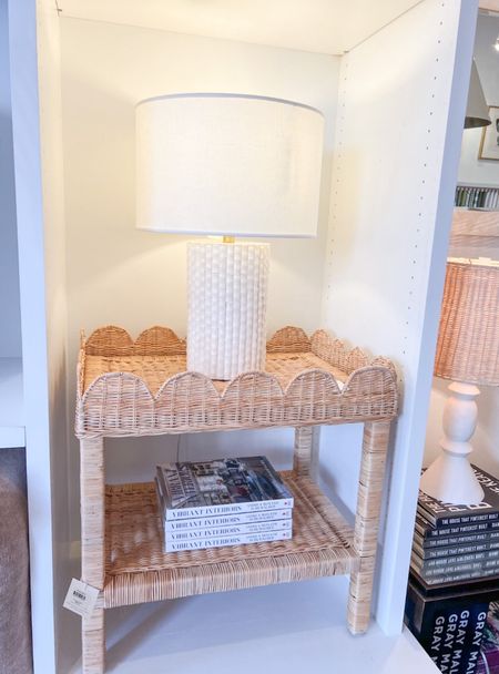 This scalloped side table & lamp is one of my favorites, and it's currently 20% off!
- 
coastal home decor, woven side table, scalloped decor, rattan side table, coastal furniture, beach house furniture, bedroom furniture, living room furniture, coastal side table, serena & lily side tables, living room side table, living room end table, white lamps, coastal lamps, designer lamps, modern coastal home

#LTKhome #LTKstyletip #LTKsalealert