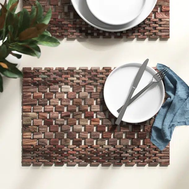 Solace Geometric Rectangle Placemat | Wayfair North America