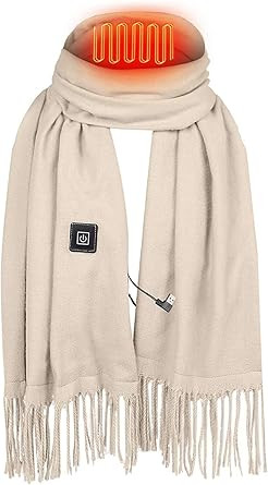 Electric Heated Scarf Women USB Heating Scarf with Neck Heating Pad Washable Shawl Soft Warm Neck... | Amazon (US)