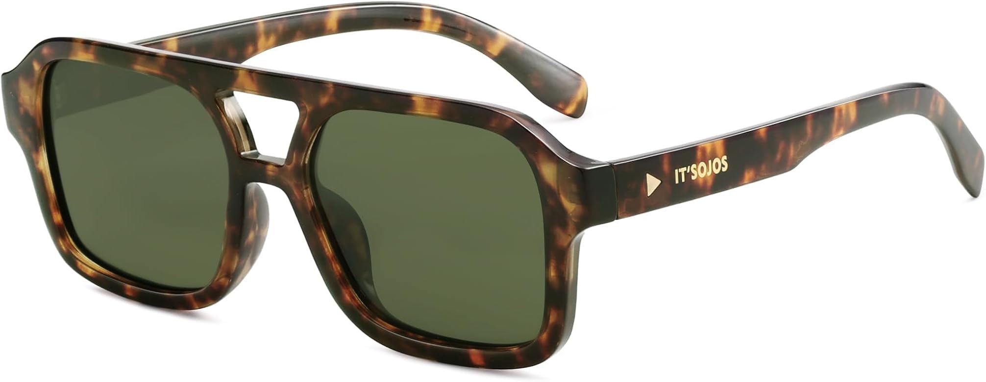 SOJOS Retro Aviator Sunglasses for Womens Mens Polarized Trendy Square Designer Inspired Shades 8... | Amazon (US)