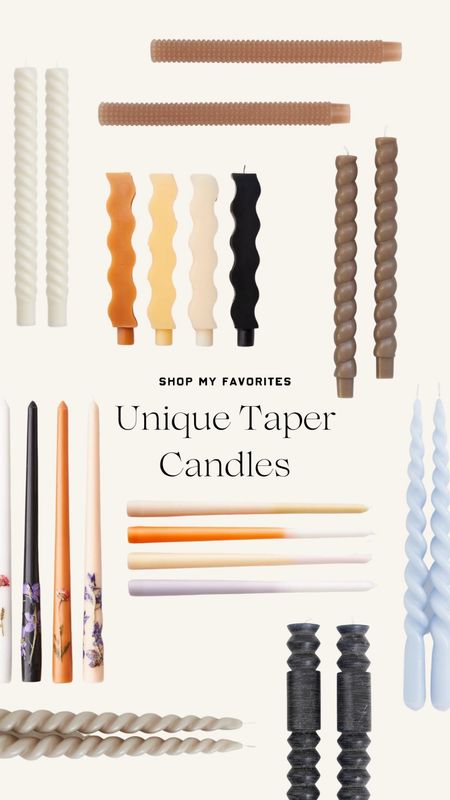 Adding fun taper candles around the house are a fun decor accent! I love how many unique styles there are, these are some of my faves!

#LTKunder50 #LTKhome #LTKunder100
