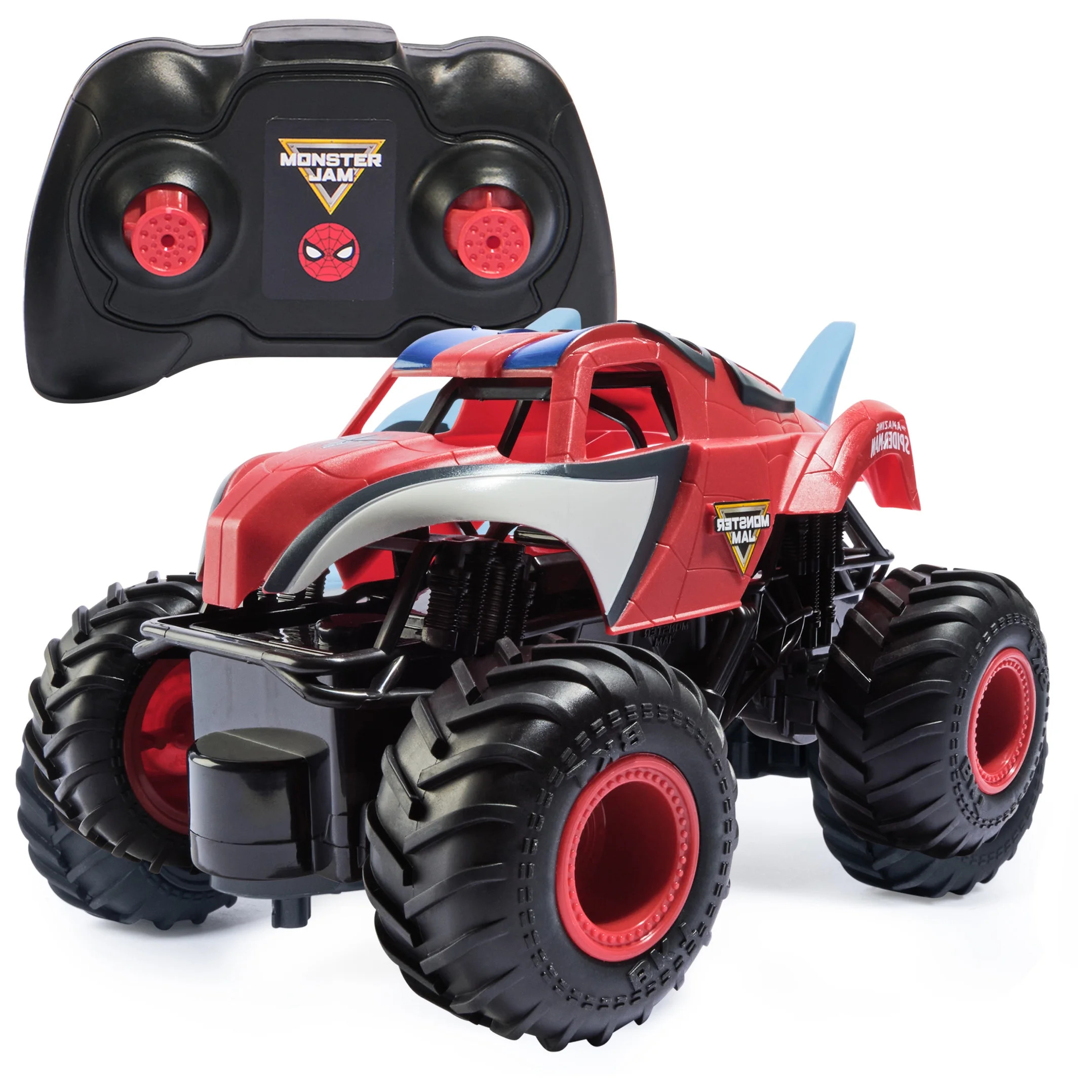 Monster Jam, Marvel The Amazing Spider-Man RC Monster Truck, 1:24 Scale | Walmart (US)