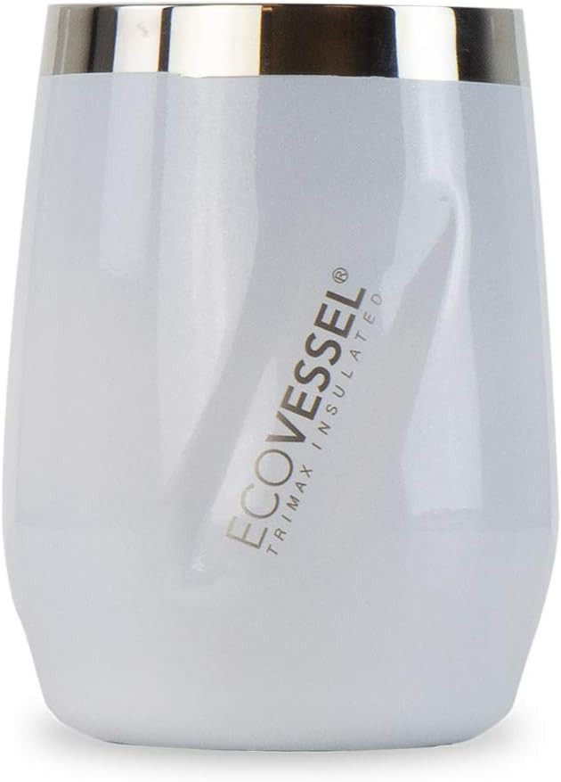 EcoVessel Insulated Wine Tumbler with Lid – Trimax “Port” Stainless Steel Coffee Tumbler, W... | Amazon (US)