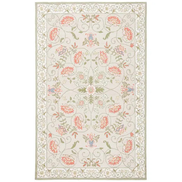 SAFAVIEH Handmade Chelsea Brooklyn French Country Wool Rug - - 3504572 | Bed Bath & Beyond