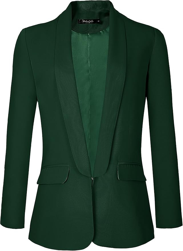 Urban CoCo Women's Office Blazer Jacket Open Front | Amazon (US)