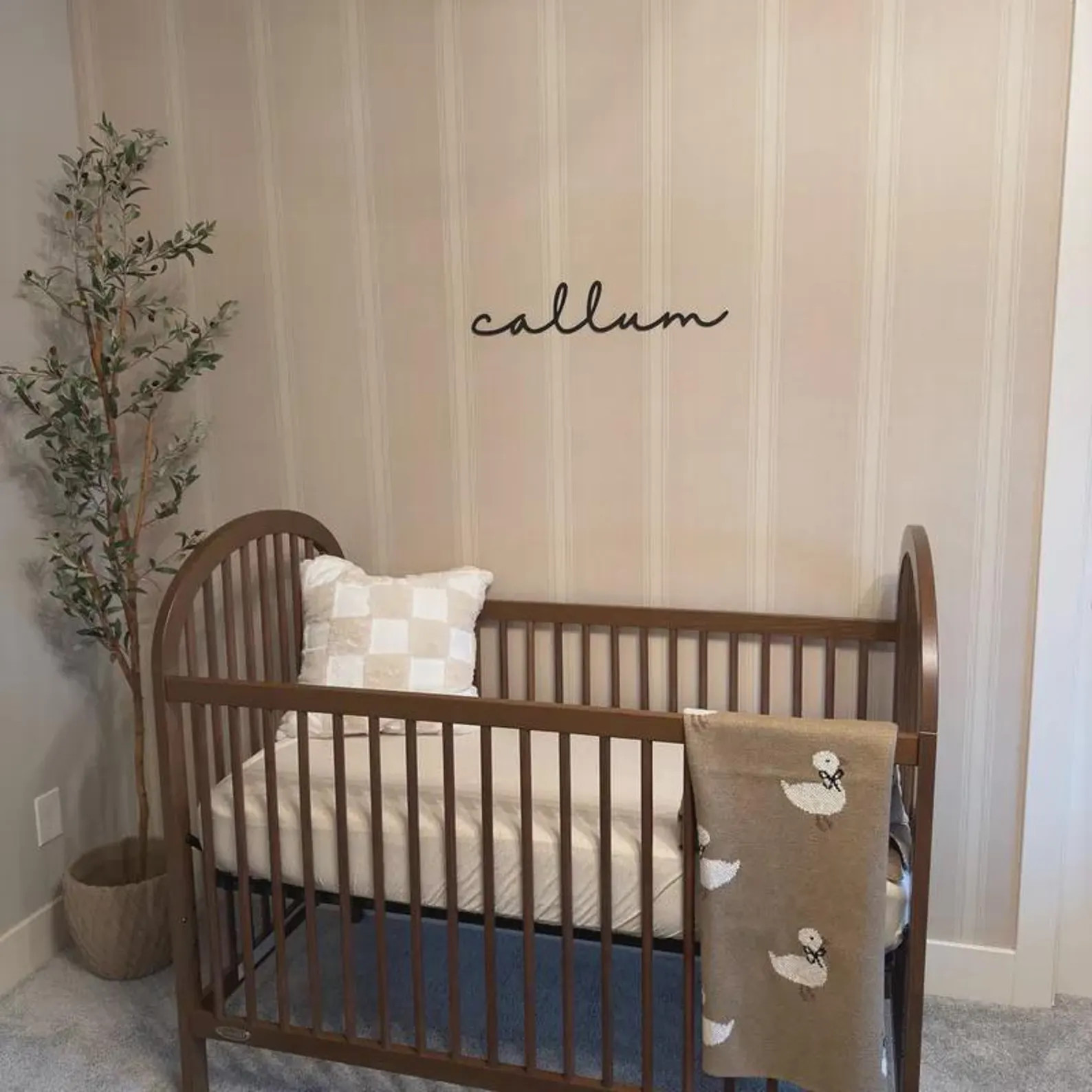 Nursery Name Sign | Baby Name Sign for Nursery | Wood Name Wall Sign | Cursive Name Sign | Etsy (Global)