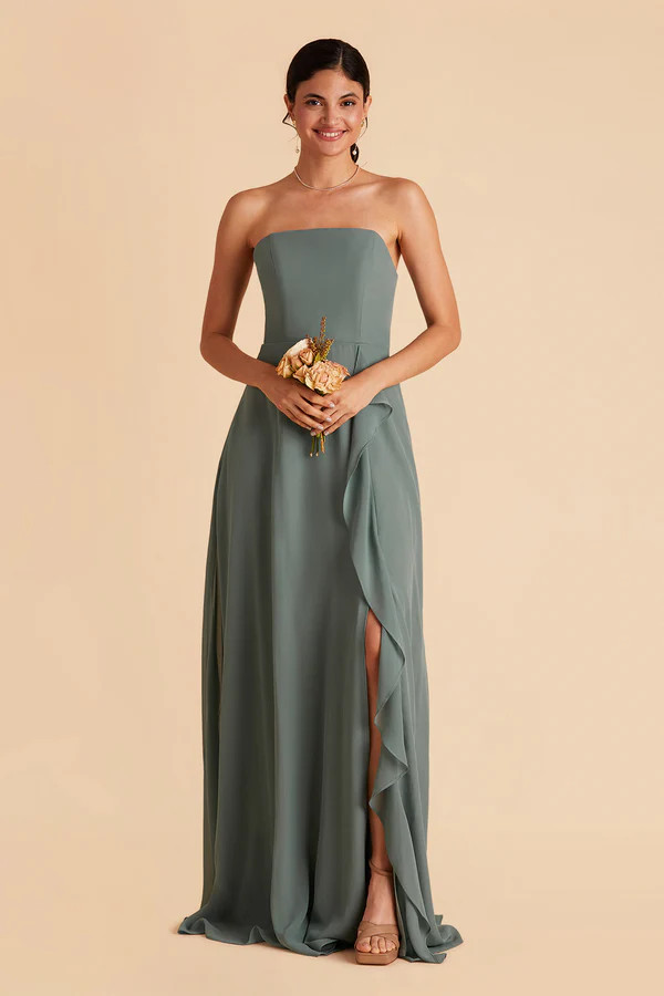 Winnie Convertible Chiffon Dress - Sea Glass | Birdy Grey