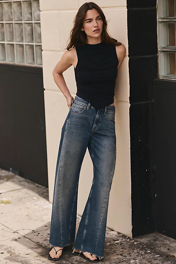 We The Free Alter Ego Wide-Leg Twisted Jeans | Free People (Global - UK&FR Excluded)