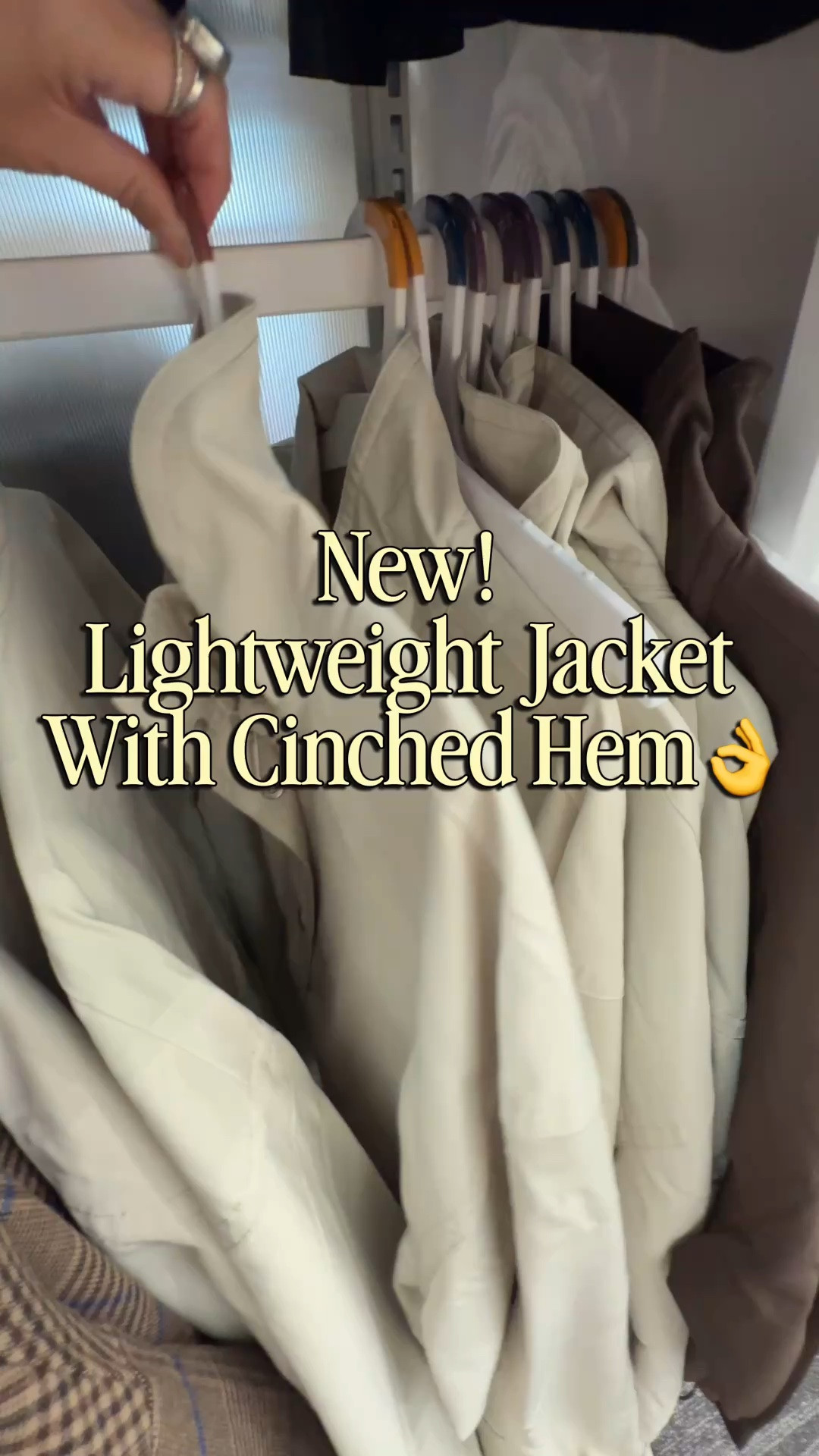 🎯This is a great fall jacket for that in between weather. So light and I love the toggle hem! 

Available in cream and brown. Pockets too👏

#LTKSeasonal #LTKWorkwear