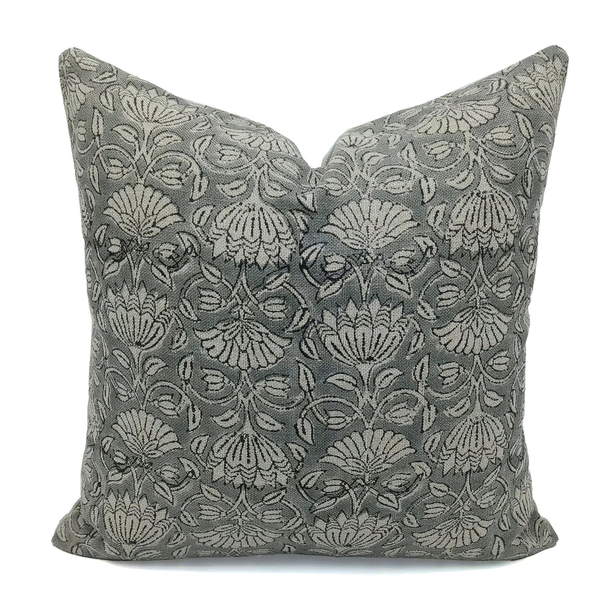 Fabdivine Linen Hand Block Print Outdoor Throw Cushion Cover , 14"X20", Green - Walmart.com | Walmart (US)