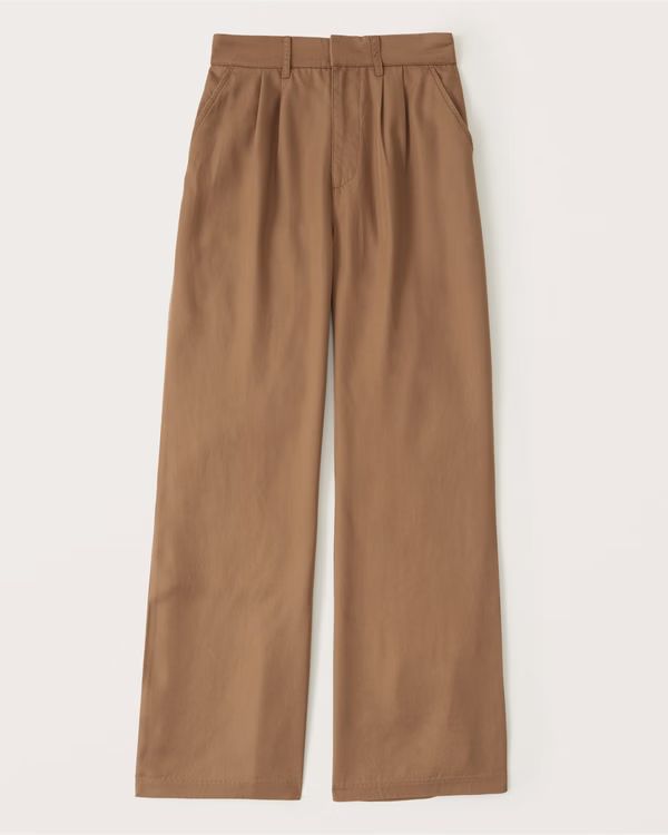 Women's Tailored Wide-Leg Pants | Women's Clearance | Abercrombie.com | Abercrombie & Fitch (US)