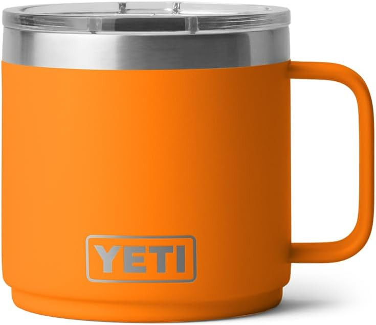 YETI Rambler 14 oz Stackable Mug, Vacuum Insulated, Stainless Steel with MagSlider Lid | Amazon (US)