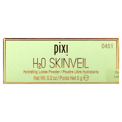 Pixi Beauty, H2O Skinveil, Hydrating Loose Powder, 0451 Translucent, 0.2 oz (5 g) | iHerb