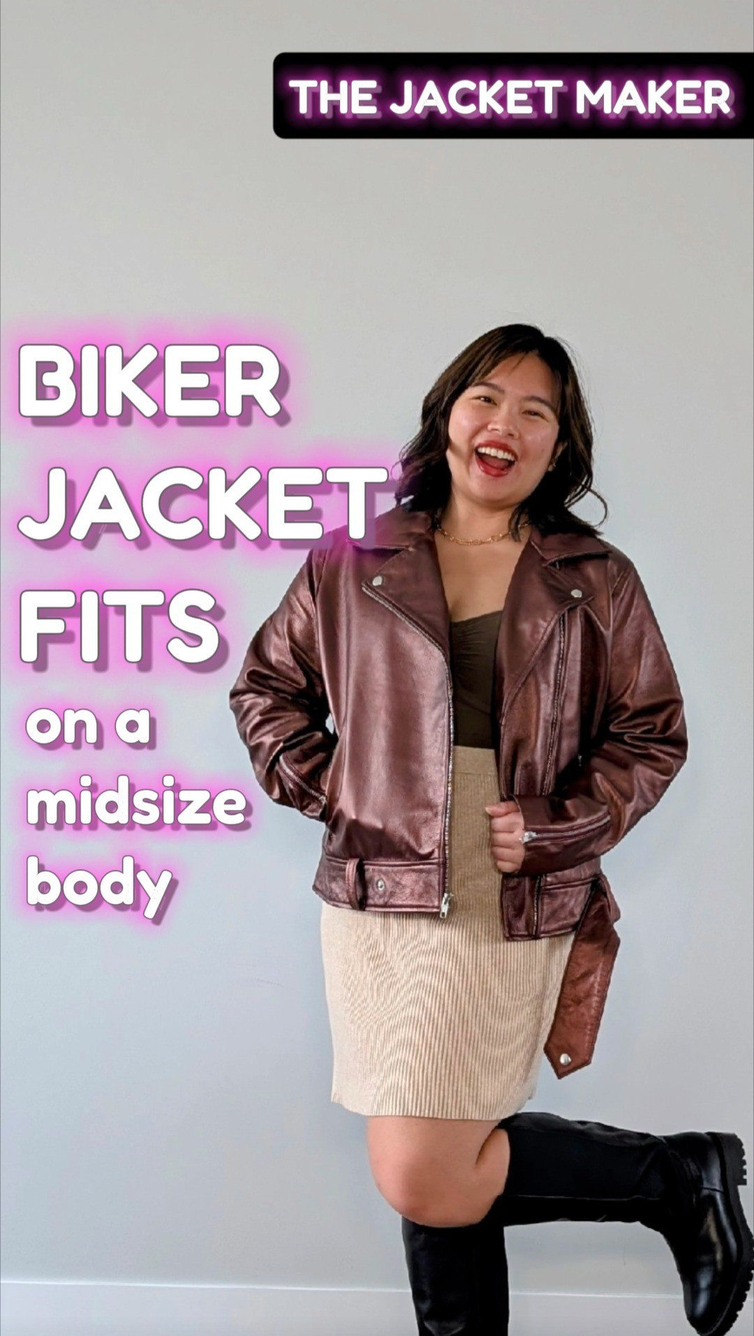 Metallic biker jacket for a pop of color and warmth! Size: XL for a boxier fit and so I can wear layers under for the winter.

#LTKGiftGuide #LTKMidsize #LTKSeasonal