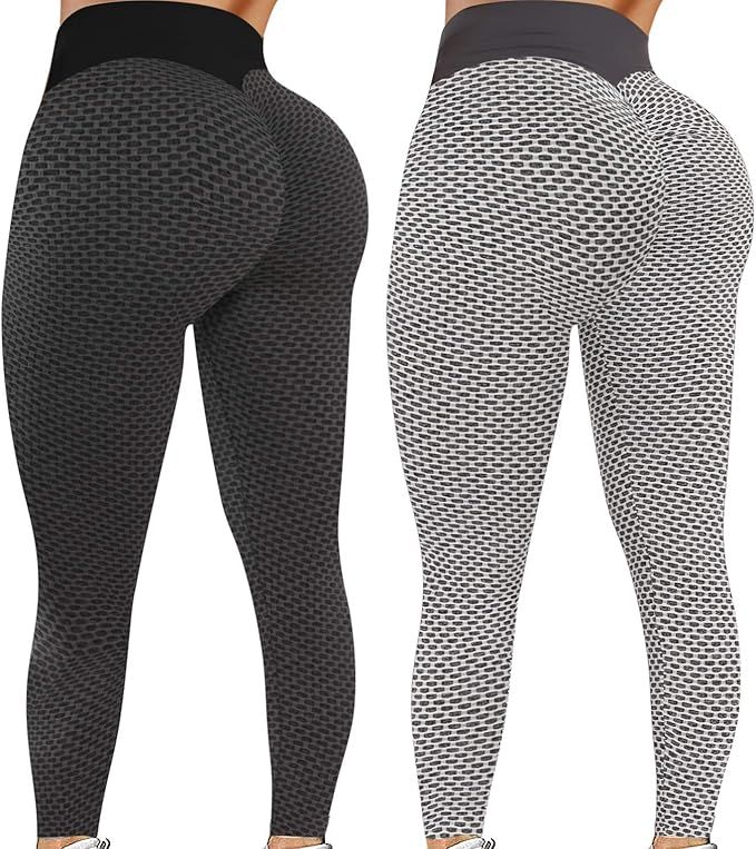 Reosse Leggings for Women - 2 Pack High Waist Yoga Pants for Women | Amazon (US)