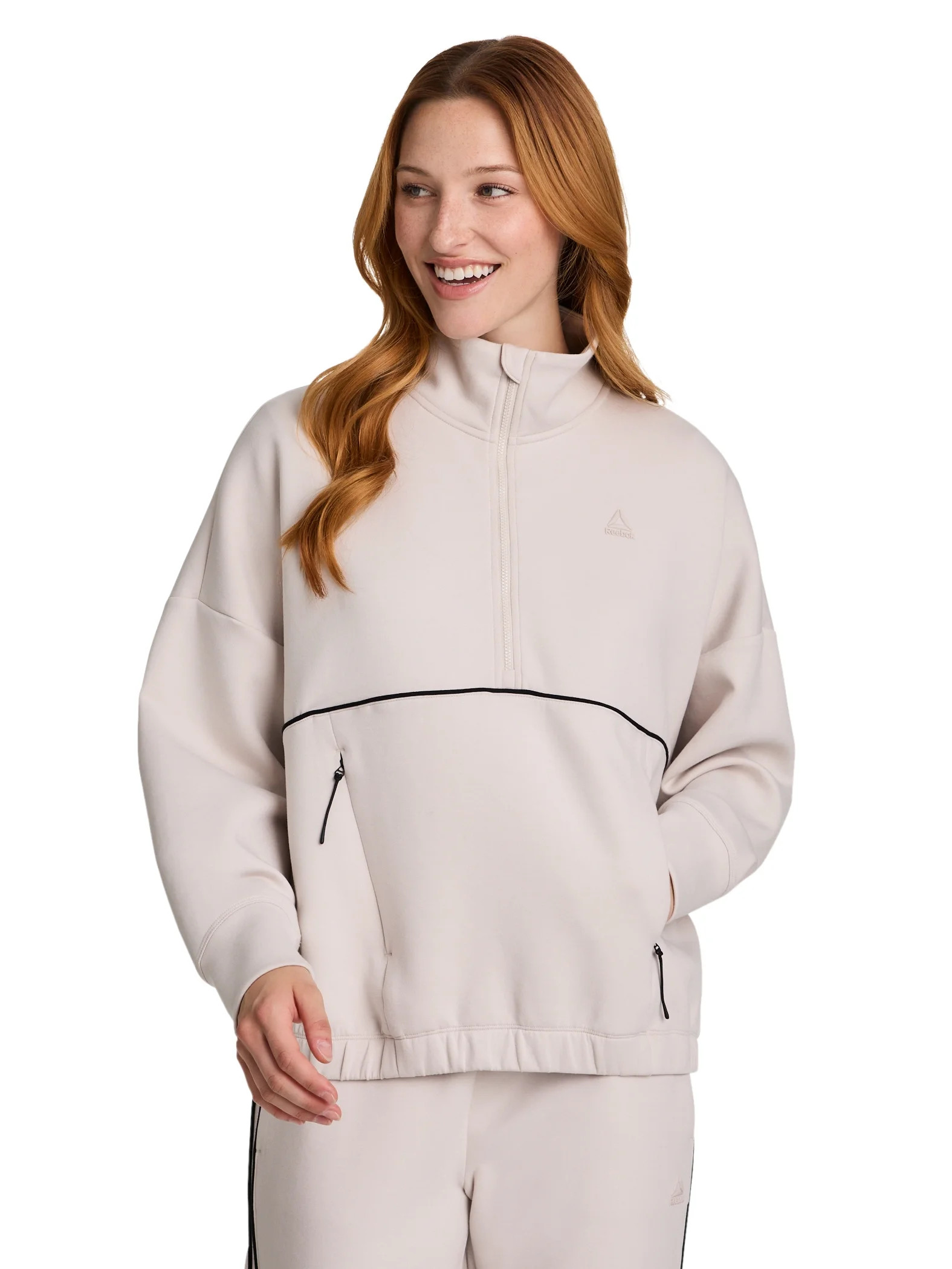 Reebok Women's Momentum 1/2 Zip Sweatshirt, Sizes XS-4X | Walmart (US)