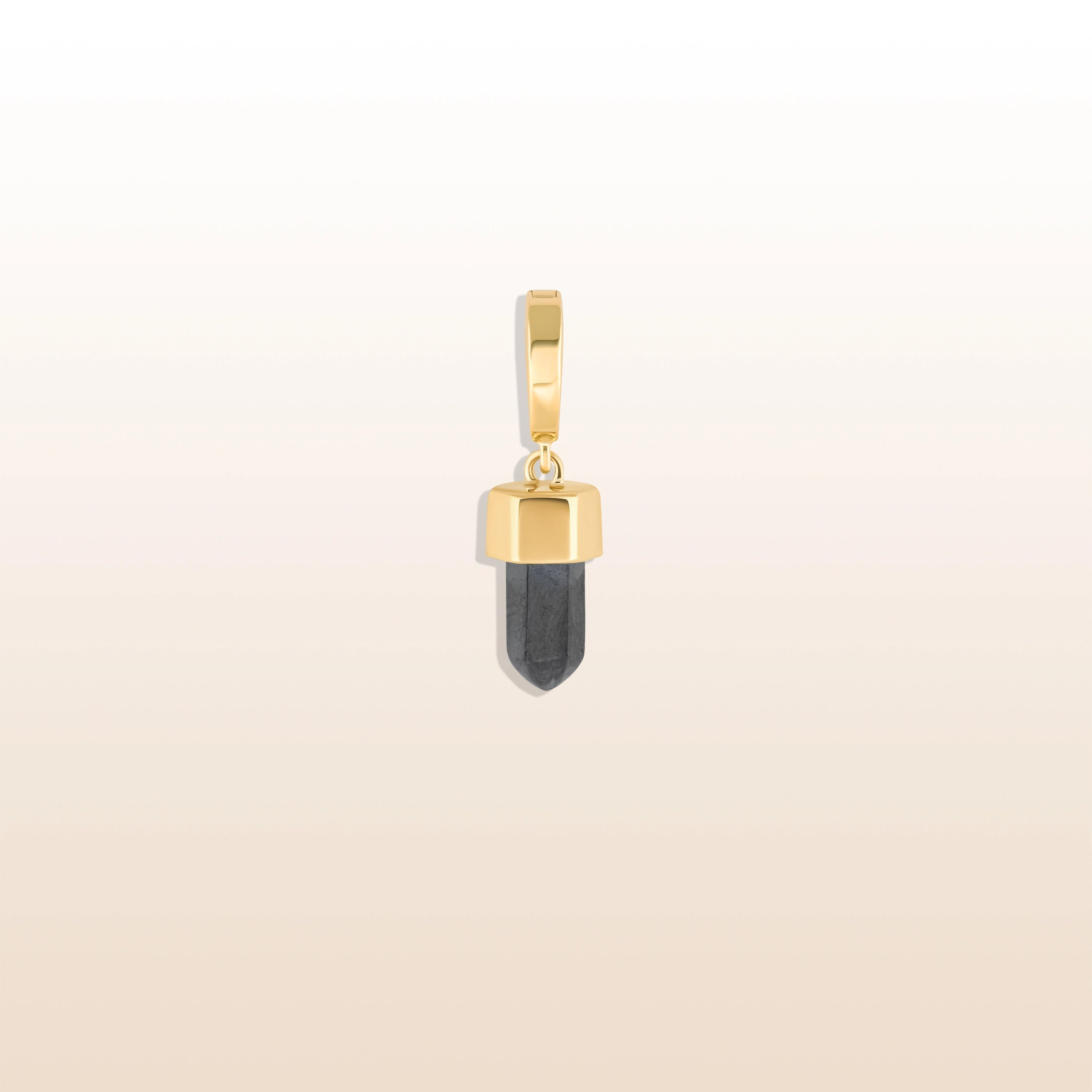 Steady and Serene - Hematite Pointer Charm | Karma and Luck