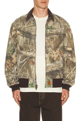 ONE OF THESE DAYS Camo Ranch Jacket in Brown | FWRD 