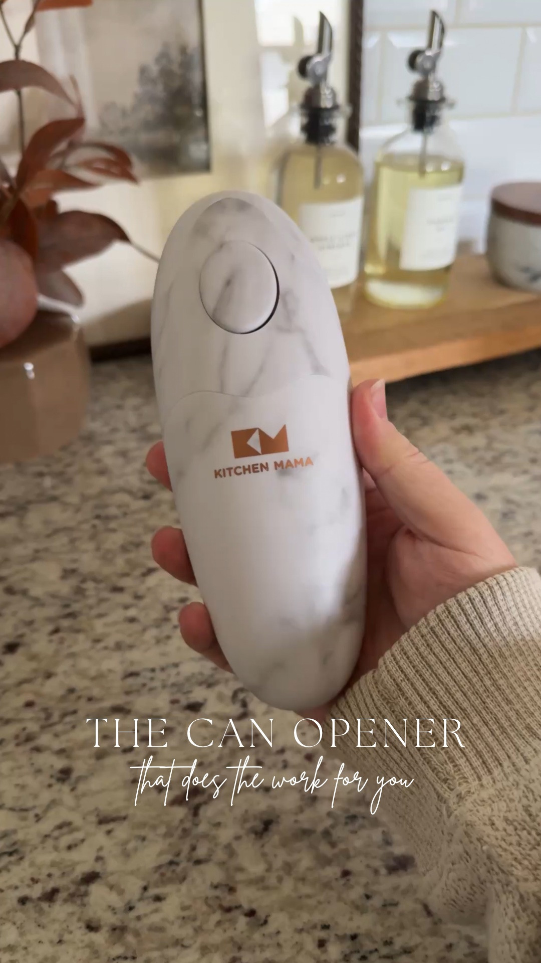 This hands-free electric can opener makes opening cans SO easy 🙌 Just push the button and let it do the work! The built-in magnet lifts the lid right off, and it leaves behind a smooth edge instead of a sharp one. Available in Marble White, Emerald Mist and more colors!

#LTKHome