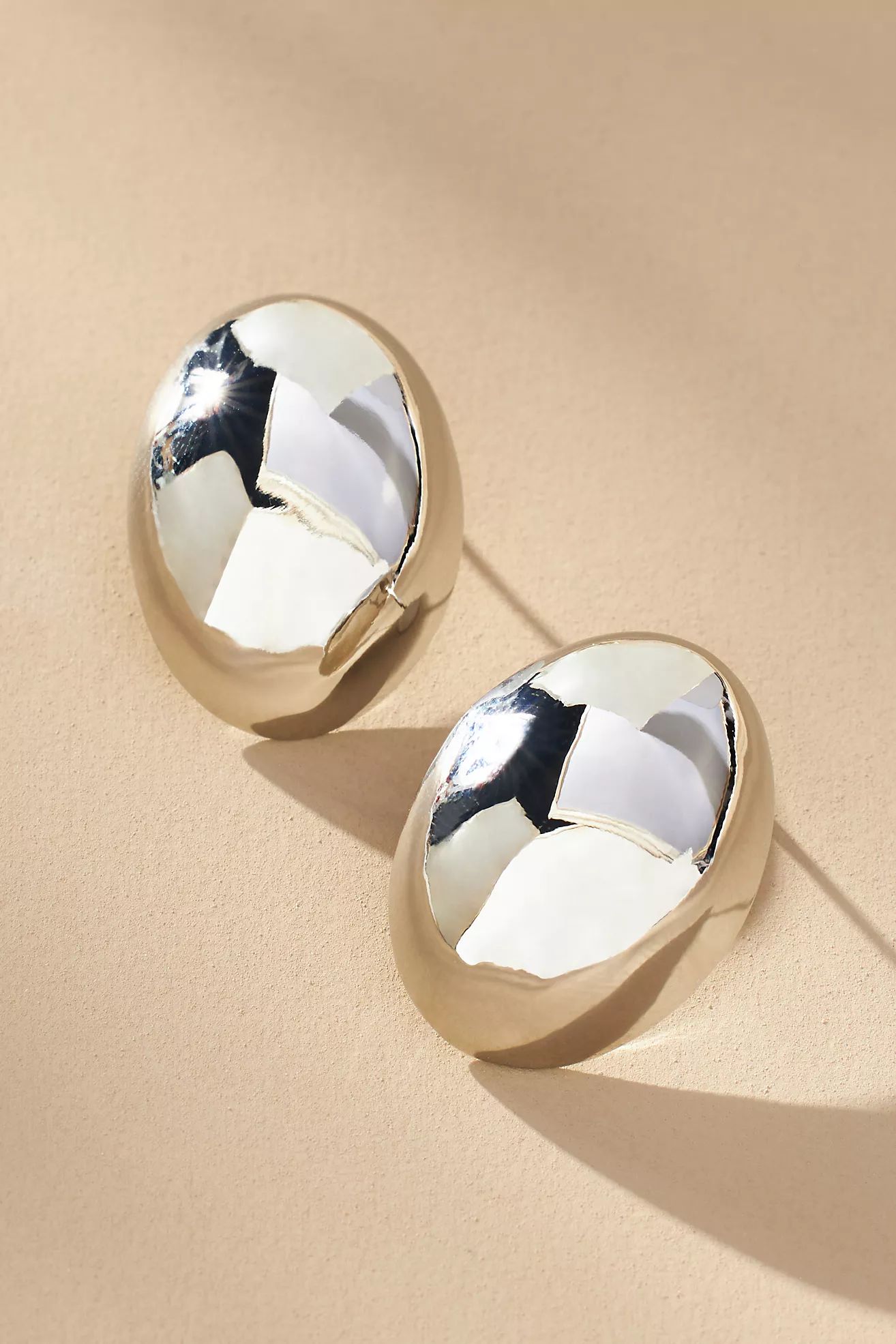 Large Statement Oval Post Earrings | Anthropologie (US)