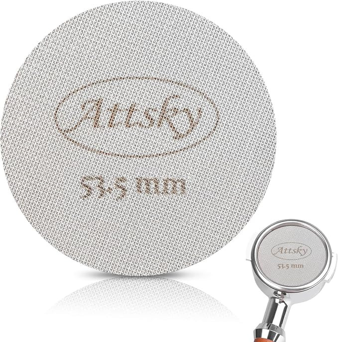 53.5mm Espresso Puck Screen, Espresso Filter for 54mm Portafilter Filter Basket, Reusable Espress... | Amazon (US)